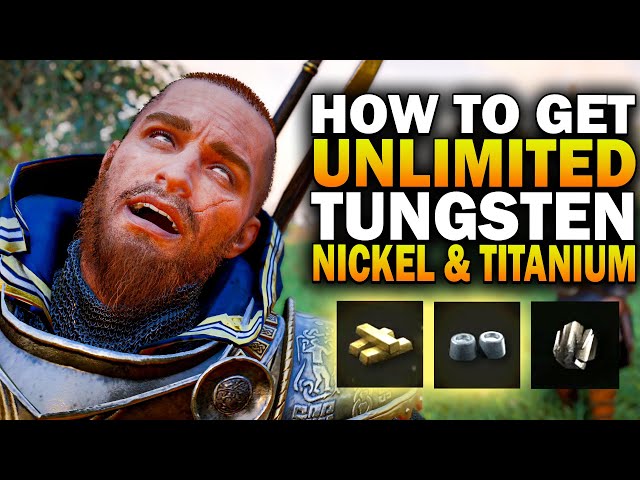 How To Get UNLIMITED Tungsten, Nickle, & Titanium! Assassin's Creed Valhalla Tungsten Ingot