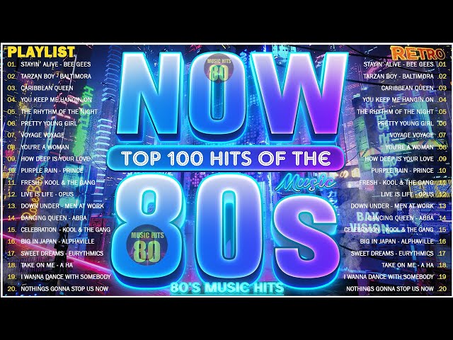 100 Meilleures Chansons En Anglais De Tous Les Temps - Musique Disco Des Années 80 (80s Music Hits)