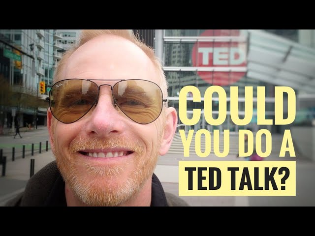 Hey actors, could you do a TED Talk?