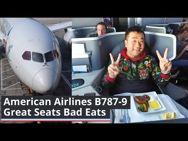 WHAT A FLIGHT! American Airlines B787-9  "Great Seats Bad Eats"