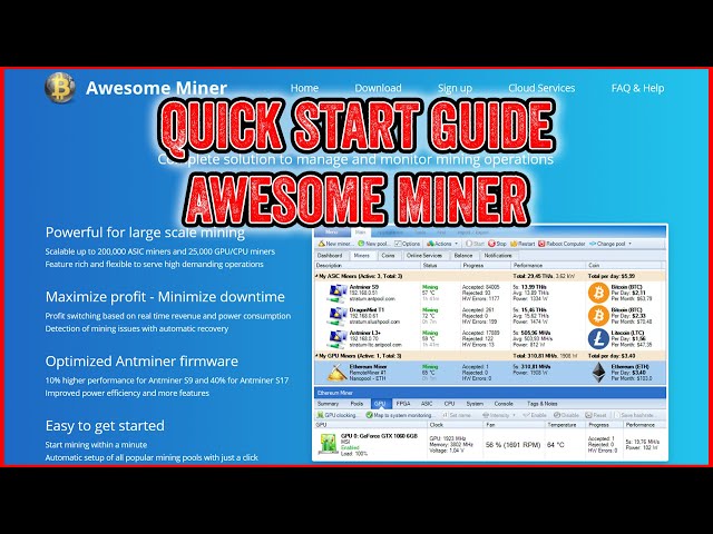 Awesome Miner - Beginners guide to Mining Crypto