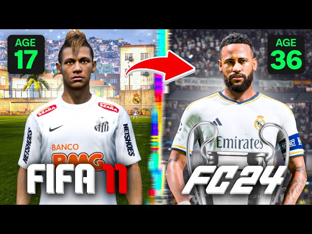 I Replayed NEYMAR's Career From FIFA 11 to FC 24!