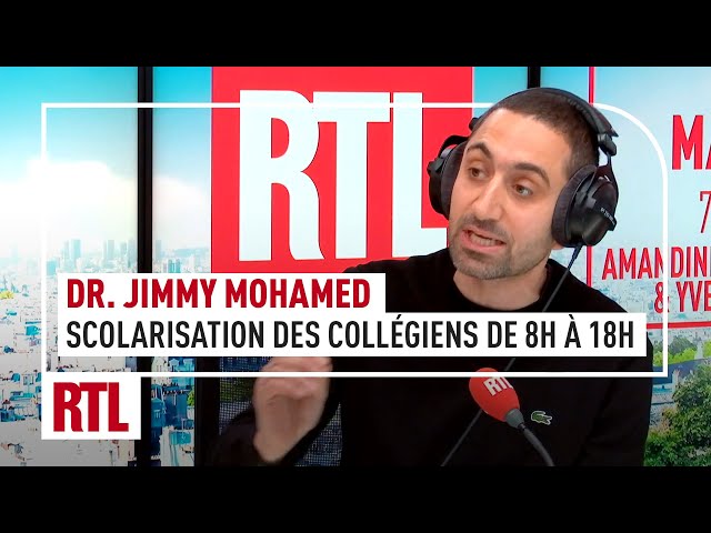 Dr. Jimmy Mohamed : la scolarisation des collégiens de 8h à 18h tous les jours