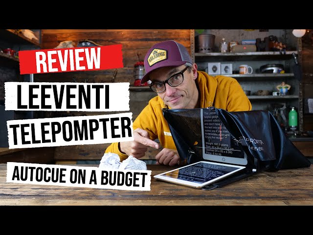 LEEVENTI TELEPROMPTER REVIEW | AUTOCUE ON A BUDGET