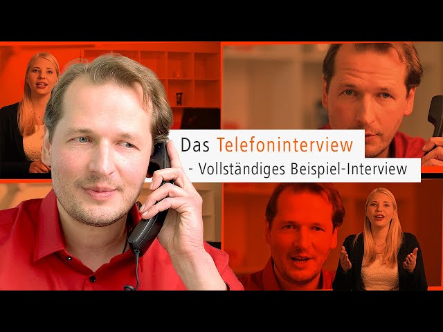 Das Telefoninterview - Vollständiges Beispiel-Interview | JobwareTV