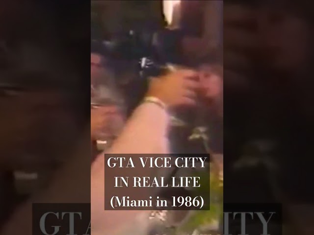 GTA VICE CITY IN REAL LIFE (MIAMI IN 1986) #SHORTS #GTAVC #gta6