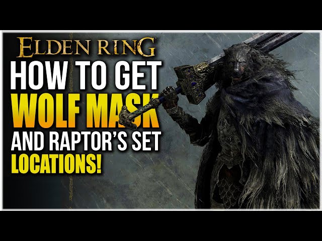 Elden Ring | BLACK WOLF MASK AND RAPTOR ARMOR SET LOCATION | Best looking  Armor Set early!
