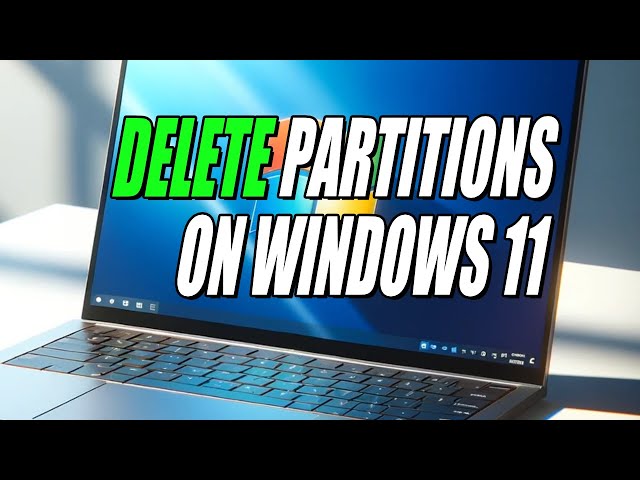 How to Delete a Drive Partition on Windows 11 | No Software Needed