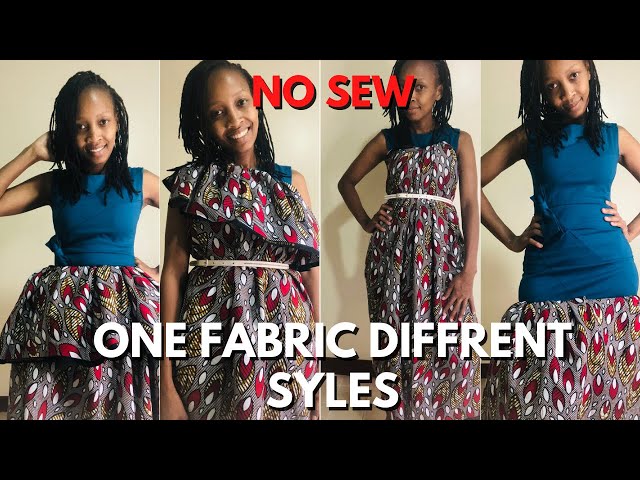 DIY ;No Sew Dress Hack with African Fabric;FOR PHOTO SHOOTS