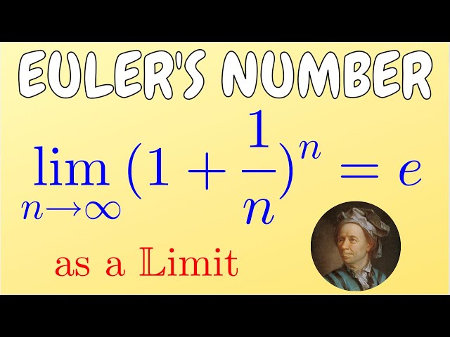 Euler's number as a limit - How to compute it
