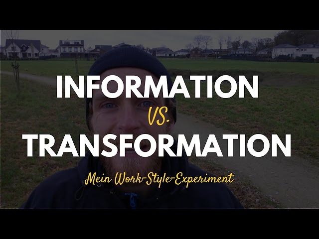Weniger Information mehr Transormation - Mein Lern-Diät-Experiment