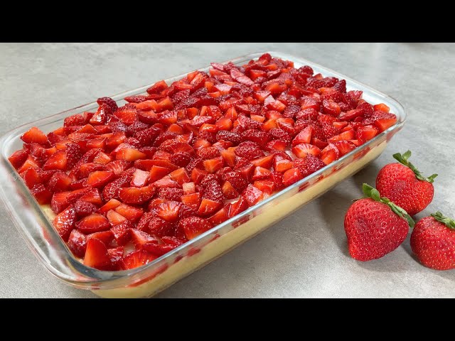 Cold Strawberry Cake - Perfect Recipe to Try Now! ASMR # 136
