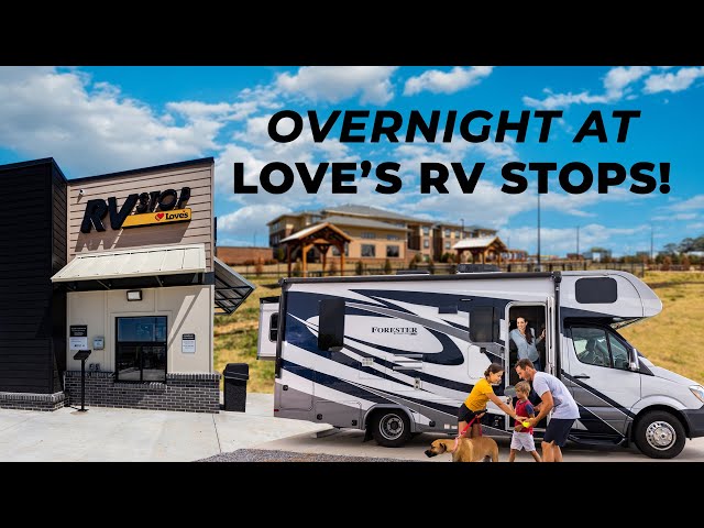 RV Camping at a Truck Stop!