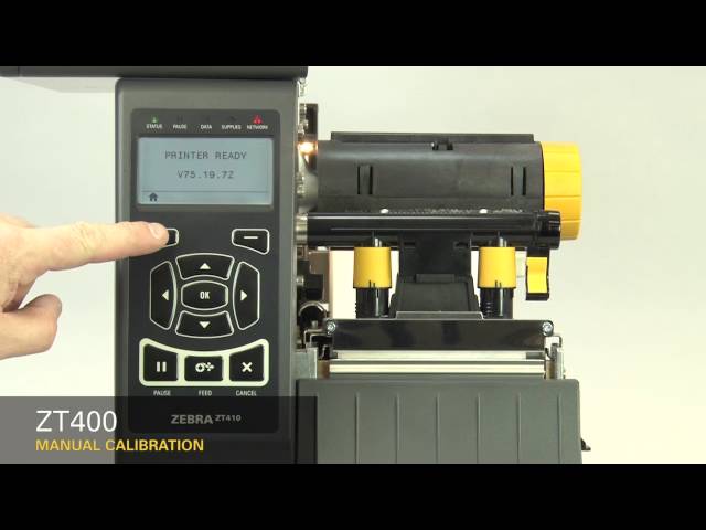 Zebra ZD400 Industrial Label Printer: Manual Calibration