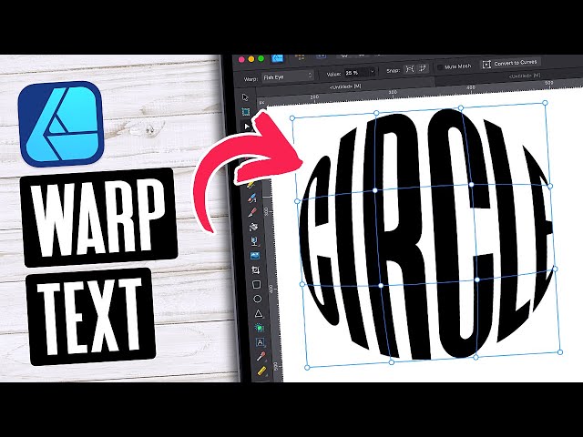 Warp Text Into Shapes with Affinity Designer