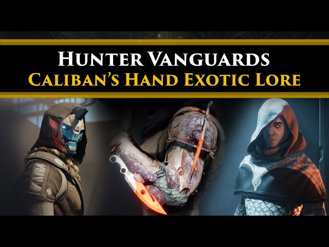Destiny 2 Lore - The History of the Hunter Vanguards. Crow, Cayde & Caliban's similar Story...