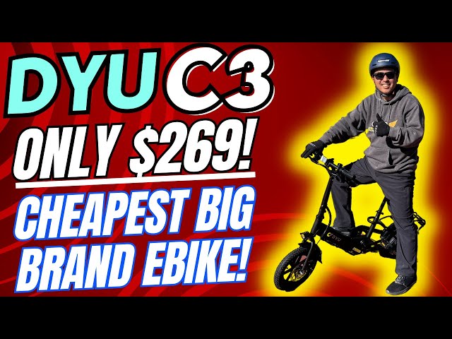 Only $269 For a Legit Big Brand Ebike! The DYU C3 An Amazing Low Cost Ebike for Short City Commuting