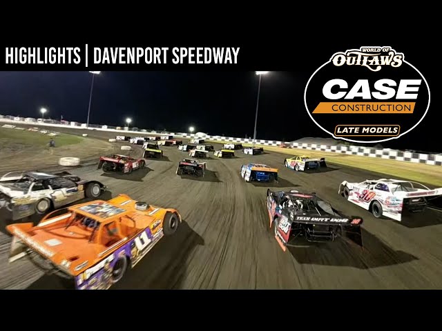 World of Outlaws CASE Late Models | Davenport Speedway | August 26th | HIGHLIGHTS