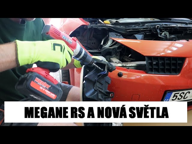 Renault Megane 2 SPORT front headlight replacement - Meg RS dostal nová světla!