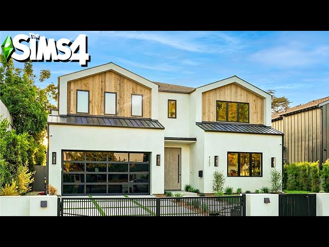 Eco Californian Family Home ~ Curb Appeal Recreation: Sims 4 Speed Build (No CC)