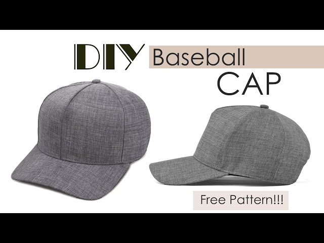 DIY Baseball Cap | How to make Baseball Hat (Free Pattern)