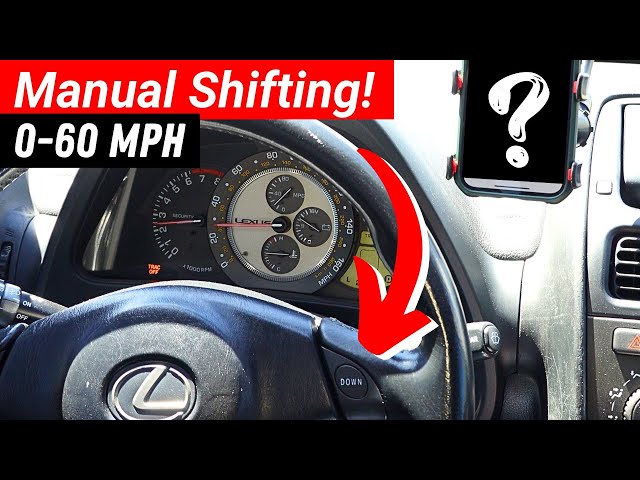 FASTER 0-60 mph when Manually Shifting AUTO Trans?!?  //  Toyota 2JZ Lexus IS300 Project Car!