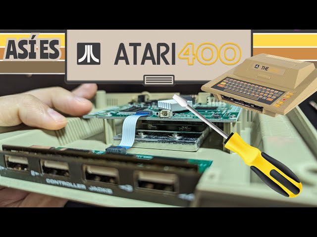 El interior de la Atari The 400 Mini