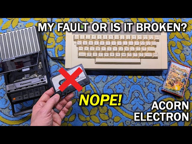 This Acorn Electron won't load anything from tape #repair