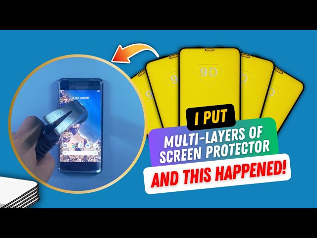 MULTI-LAYERS of Tempered Glass DURABILITY TEST and EFFECT on YOUR Phone Screen