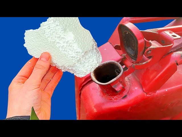 Just Mix Gasoline with Styrofoam and you'll be amazed | practical invention