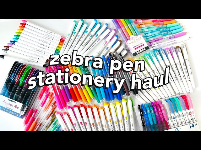Zebra Pen Stationery Haul!!