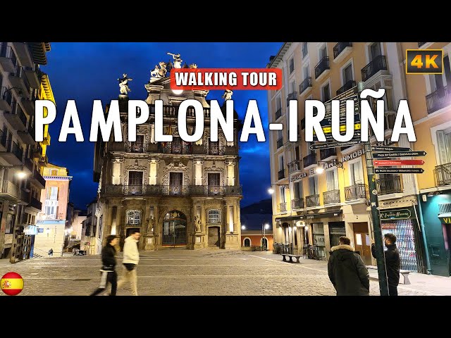 Pamplona-Iruña SPAIN - 4K Walking Tour Camino Frances