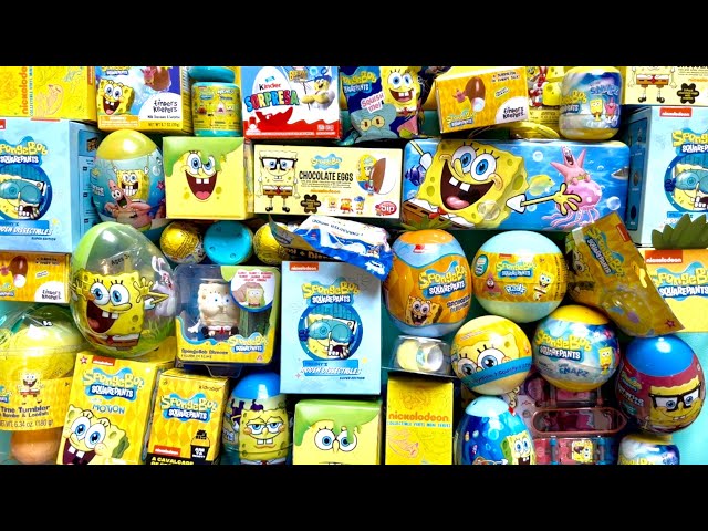 ASMR Huge Spongebob Squarepants Mega Surprise Mystery Collection unboxing