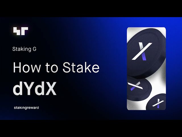 How to stake DYDX