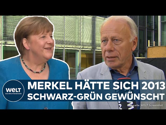 SCHWARZ-GRÜNE FREUNDSCHAFT: Altkanzlerin Angela Merkel verabschiedet Grünen-Minister Jürgen Trittin