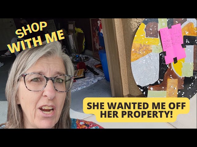 She Wanted Me Off Her Property! Yard Sale Shop With Me