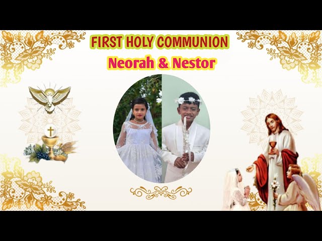 Live || First Holy Communion of Neorah & Nestor || at,sebastian church Ground Thokur