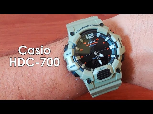 Casio HDC-700, Ana-Digi watch with G-shock appearance - Unboxing and Specs