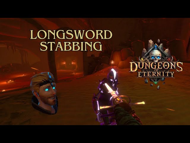 Fire Longsword Stabbing Dungeons of Eternity