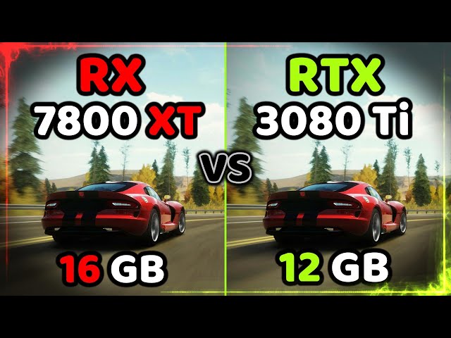 RX 7800 XT vs RTX 3080 Ti - Test in 10 Games - 2023