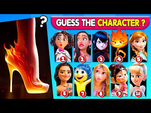 🔥 Guess the Character by Crown, Dress & Shoe #2 | Princess Disney Character Quiz, Disney Song