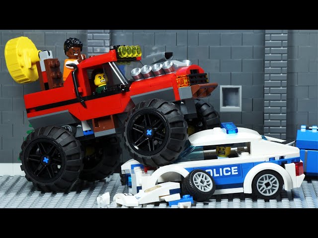 Lego City Monster Truck Big ATM Robbery Fail