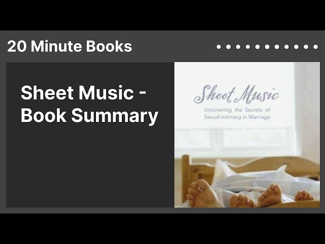 Sheet Music - Book Summary