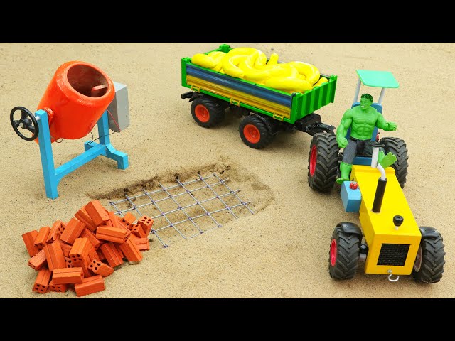 diy tractor mini asphalt road construction science project | diy water pump @SunFarming