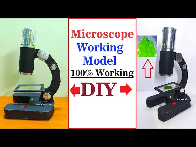 microscope working model for school science exhibition - inspire award winning | howtofunda