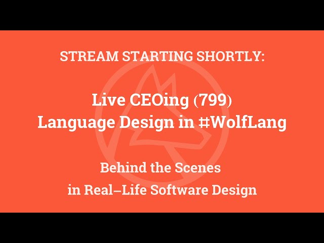 Live CEOing Ep 799: Language Design in the Wolfram Language [Tabular]