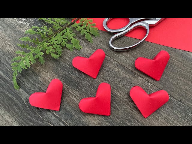 Easy 3D Paper Hearts | Valentine's Crafts
