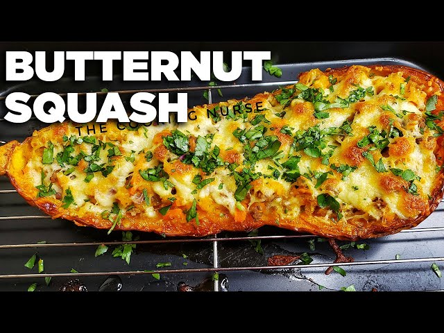 LOADED BUTTERNUT SQUASH | BAKED BUTTERNUT SQUASH | The cooking nurse