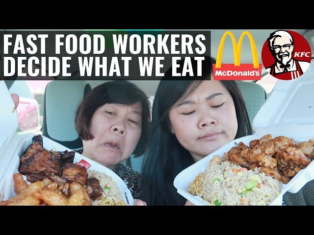 Letting a Fast Food Worker DECIDE What We Eat For 24 HOURS! ft. Mom