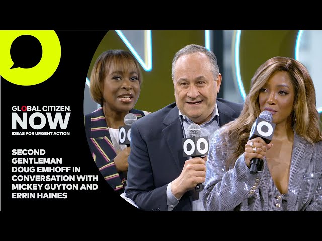 Second Gentleman Doug Emhoff  & Mickey Guyton talk gender equality | Global Citizen NOW 2024